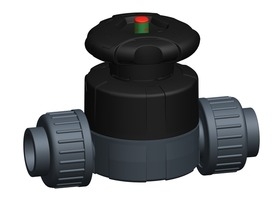 +GF+515型隔膜閥，PVC-U 帶粘接承插端