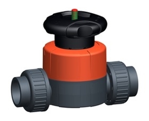 +GF+514型隔膜閥，PVC-U 帶NPT內(nèi)螺紋承插端