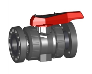 546型球閥，PVC-U 帶底部固定螺帽 日標(biāo)PVC-U手動球閥