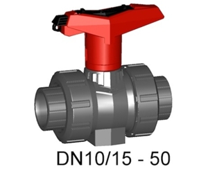 瑞士+GF+ 546型球閥，日標(biāo)PVC-U手動球閥, 帶可鎖定手柄